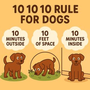 10 10 10 Rule for Dogs. A Simple Potty Training Loop That Cuts Accidents Fast