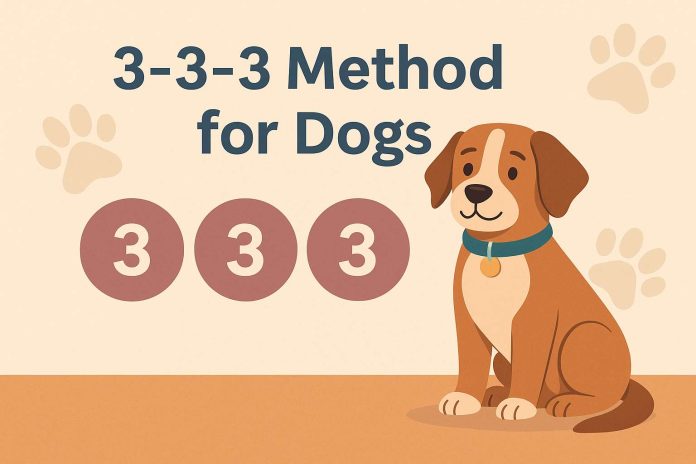 3-3-3 method for dogs
