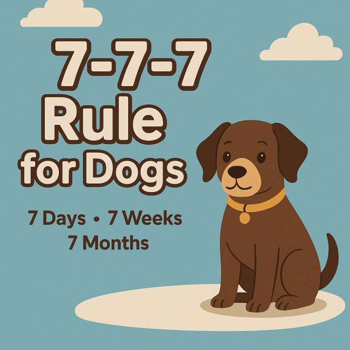 7 7 7 rule for dogs
