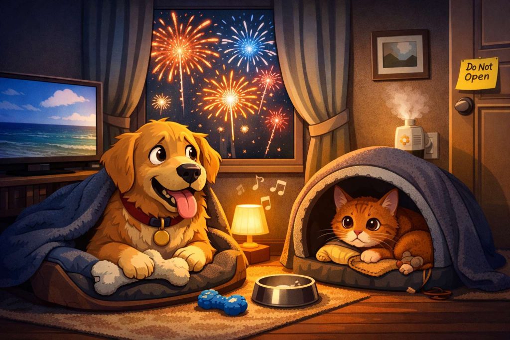 New Year’s Fireworks in Arizona Can Terrify Pets. Here’s What Works Before the First Boom
