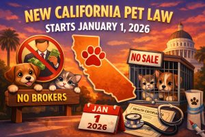 California’s Jan 1 Pet Broker Ban Starts in 2026. What Puppy and Kitten Shoppers Need to Know Tonight
