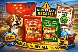 Dog Treat Recall in 7 States. Check These 4 lb Bags Before Your Dog Gets Another Treat