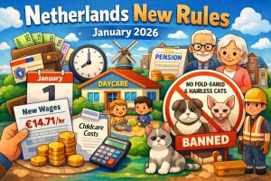 Netherlands New Rules January 2026. Higher Pay, a New Cat Ban, and the Changes You Will Feel Fast