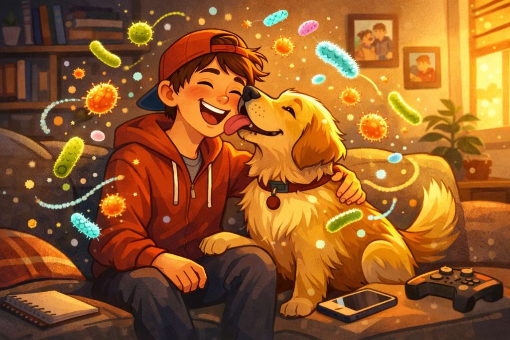 Family Dogs and Teen Mental Health. A New Microbe Clue That Feels Surprisingly Real