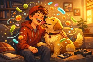 Family Dogs and Teen Mental Health. A New Microbe Clue That Feels Surprisingly Real