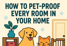 How to Pet-Proof Every Room in Your Home. Friendly Checklist for Real Life Pet Parents pet proof your home room by room