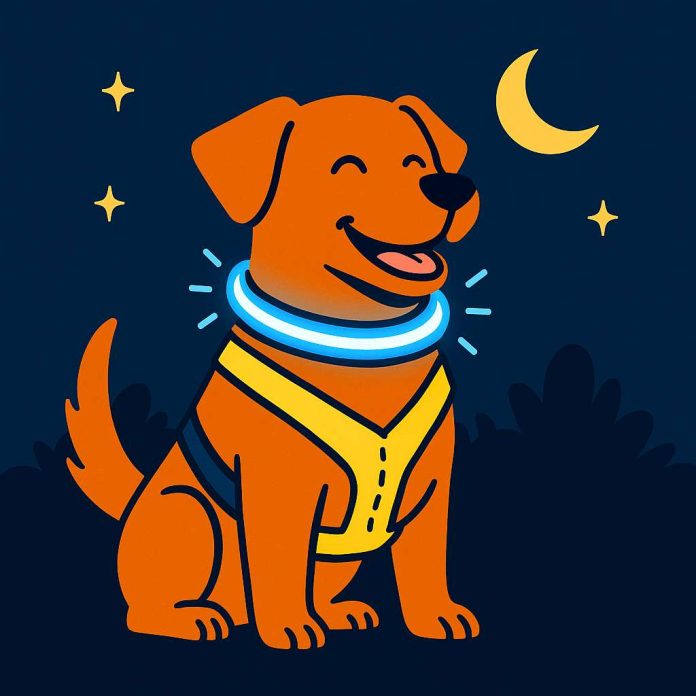 reflective and LED dog collars and harnesses