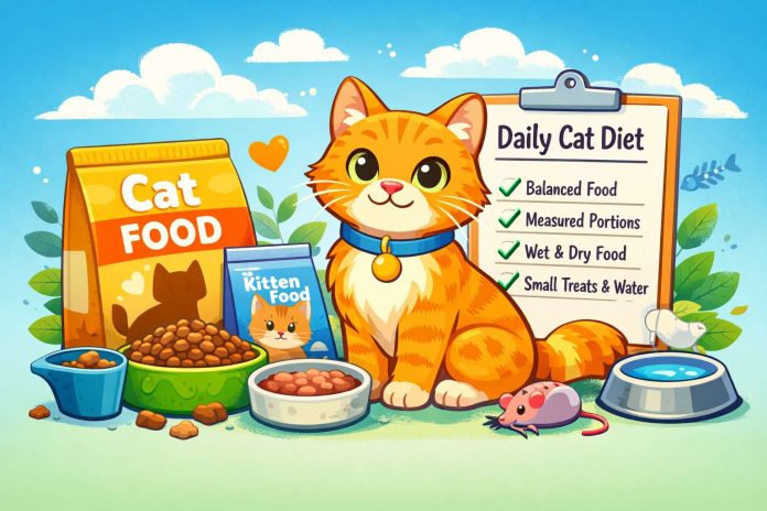 what should my cat eat daily