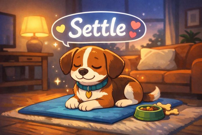 what word makes dogs calm