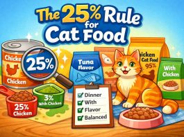 The 25% Rule for Cat Food. What “Dinner” Really Means on the Label 25% rule for cat food