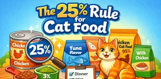 The 25% Rule for Cat Food. What “Dinner” Really Means on the Label 25% rule for cat food