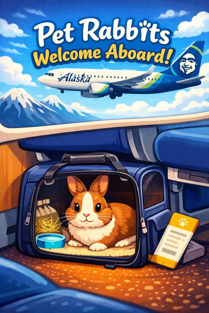 Alaska Airlines Brings Back In-Cabin Pet Rabbits. What Bunny Owners Should Know Before They Fly in 2026