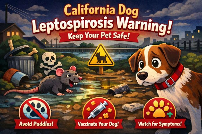 California dog leptospirosis warning