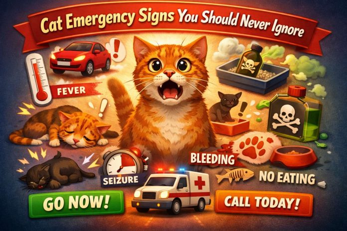 Cat emergency signs Cat emergency signs