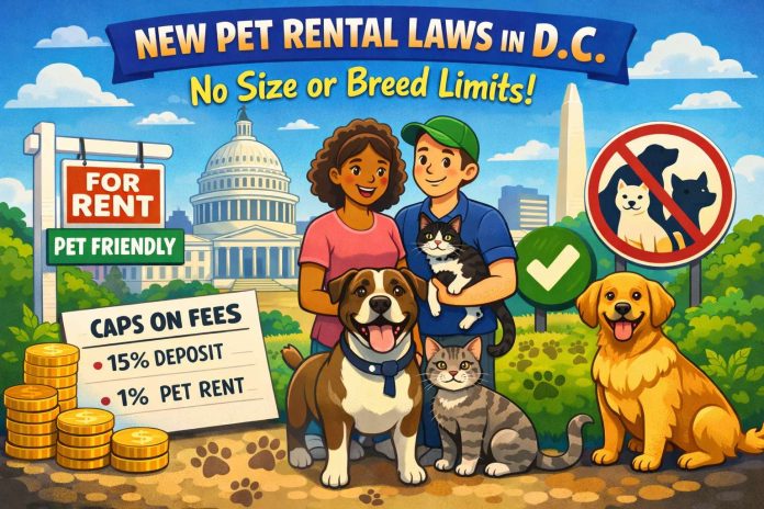 D.C. pet size law for rentals