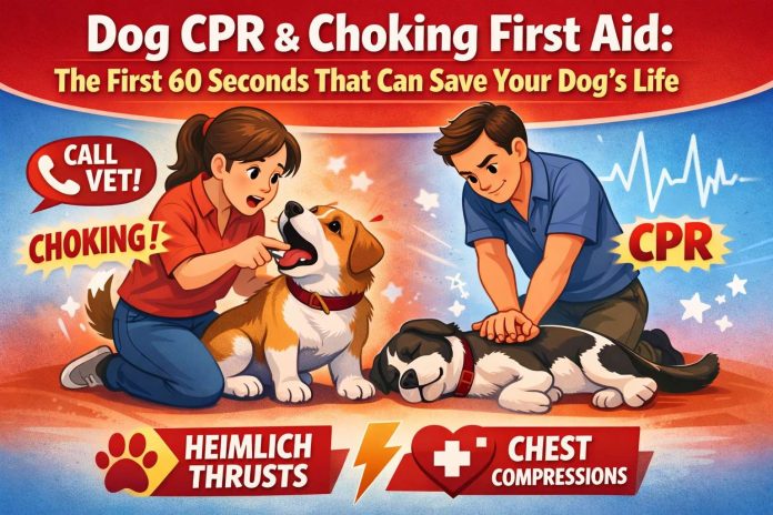 Dog CPR and choking guide Dog CPR and choking guide