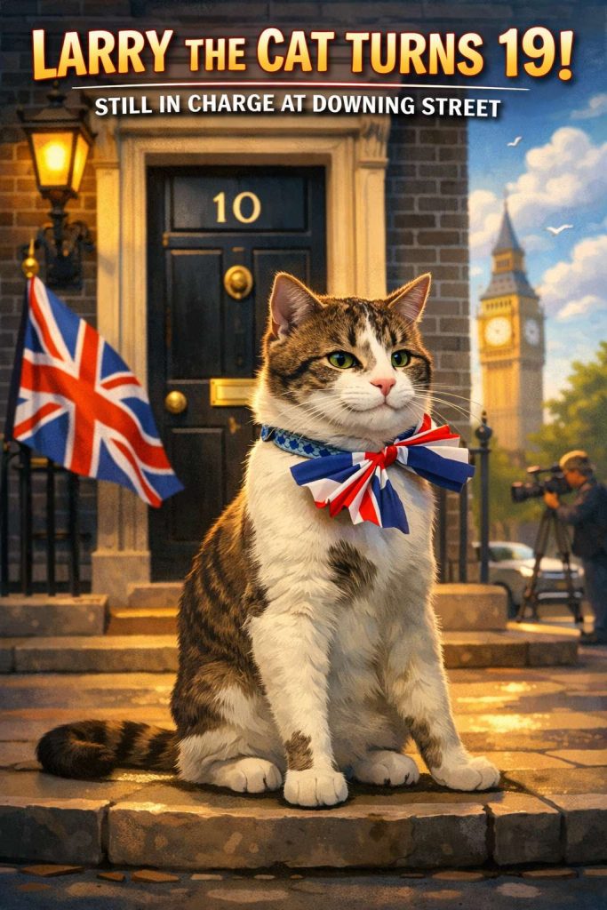 Larry the Cat Turns 19. And Downing Street Still Feels Like His House