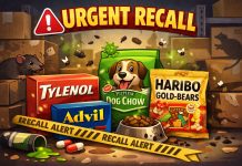 Urgent FDA Recall Update. Tylenol, Advil, Purina, and Haribo Items Pulled After Storage Contamination Report Tylenol Advil Purina Haribo FDA recall