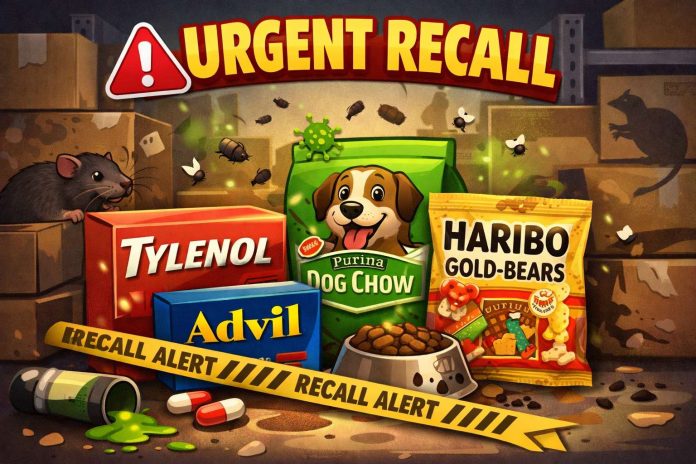 Tylenol Advil Purina Haribo FDA recall