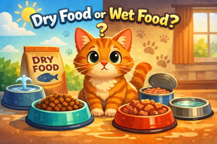 can cats survive without wet food
