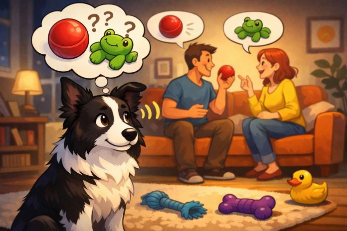 dogs learn new words by eavesdropping