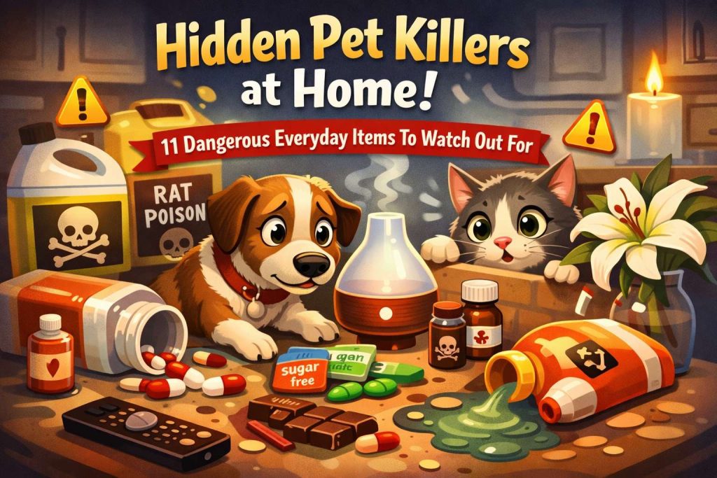 Hidden Pet Killers at Home: 11 Everyday Items That Can Turn Deadly Fast