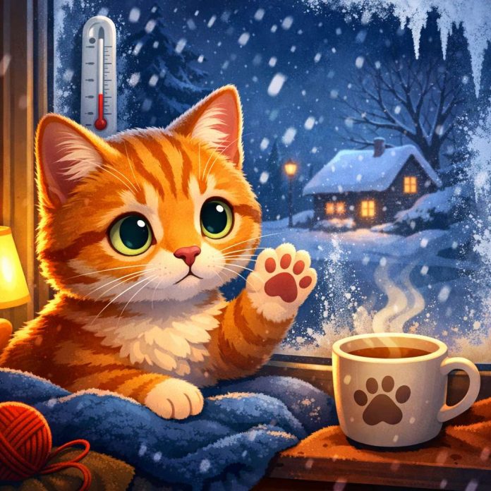 keep cats indoors in freezing weather