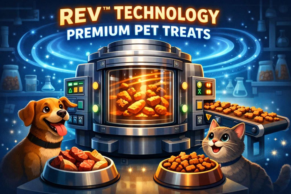 New Vacuum Microwave Drying for Pet Treats in 2026. How REV™ Changes Texture, Shelf Life, and R&D Speed